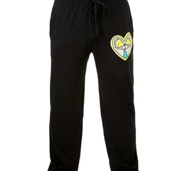 NICKELODEON: Men's Hey Arnold HAVE A HEART Lounge Pants Pajamas - Picture 1 of 1